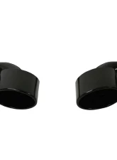Cargraphic Black Thermopaint Quad Oval Exhaust Tips Porsche Cayenne 958 Diesel 11-14                                     - CARP58EROTP - Image 3