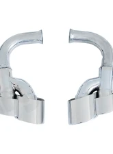 Cargraphic Polished Quad Oval Exhaust Tips Porsche Cayenne 958 Diesel 11-14                                     - CARP58ERO - Image 2