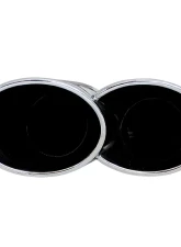 Cargraphic Polished Quad Oval Exhaust Tips Porsche Cayenne 958 Diesel 11-14                                     - CARP58ERO - Image 3