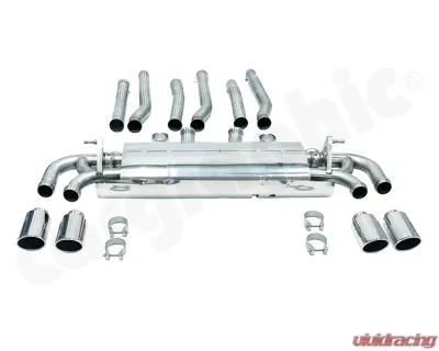 Cargraphic Silencer with Flaps Sound|Super Sound Porsche Cayenne 958 Turbo 10-14 - CARP58TETFLAPOE