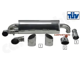 Cargraphic Silencer Turbo S Look Porsche 964 89-94