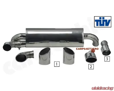 Cargraphic Silencer Turbo S Look Porsche 964 89-94 - CARP64ET2ERO