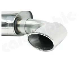 Cargraphic Silencer Super Sound with Tailpipes 89x115mm Oval Rolled In 965 3.3L Porsche 964 89-94