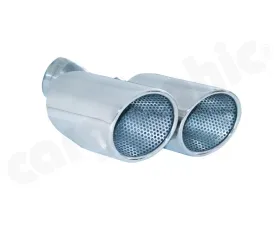 Cargraphic Tailpipe Set Double End Polished 2x100mm Round Porsche 970 Panamera 10-17