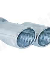 Cargraphic Tailpipe Set Double End Polished 2x100mm Round Porsche 970 Panamera 10-17                                     - CARP70ER40R - Image 3
