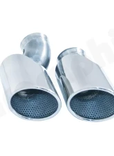 Cargraphic Tailpipe Set Double End Polished 2x100mm Round Porsche 970 Panamera 10-17                                     - CARP70ER40R - Image 2