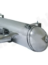 Cargraphic Silencer Tuv Sound Version with 2x76mm Round|Slash Tailpipes Porsche Boxster 00-04                                     - CARP86SET - Image 5