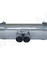 Cargraphic Silencer Tuv Sound Version with 2x89mm Round|Slash Tailpipes Porsche Boxster 00-04                                     - CARP86SET35 - Image 2