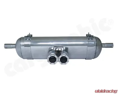 Cargraphic Silencer Tuv Sound Version with 2x89mm Octagon Perforated Tailpipe Porsche Boxster 00-04 - CARP86SETOCT