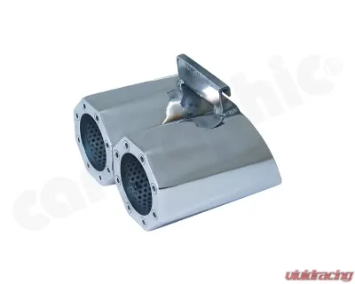 Cargraphic Silencer Tuv Sound Version with 2x89mm Octagon Perforated Tailpipe Porsche Boxster 00-04 - CARP86SETOCT