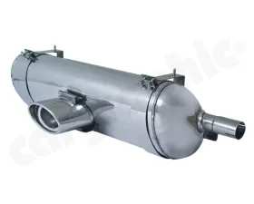 Cargraphic Silencer Super Sound Version with with 1x150x95mm Oval Porsche Boxster 00-04
