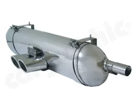 Cargraphic Silencer Super Sound Version with 2x76mm Tailpipes Porsche Boxster 00-04