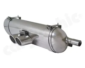 Cargraphic Silencer Super Sound Version with 2x89mm Tailpipes Porsche Boxster 00-04