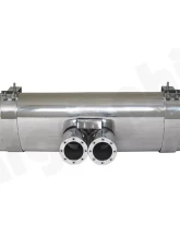 Cargraphic Silencer Super Sound Version with 2x89mm Revolver Perforated Tailpipse Porsche Boxster 00-04                                     - CARP86SETSREV - Image 2