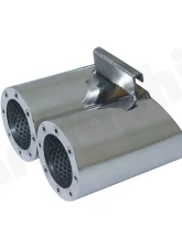 Cargraphic Silencer Super Sound Version with 2x89mm Revolver Perforated Tailpipse Porsche Boxster 00-04                                     - CARP86SETSREV - Image 3