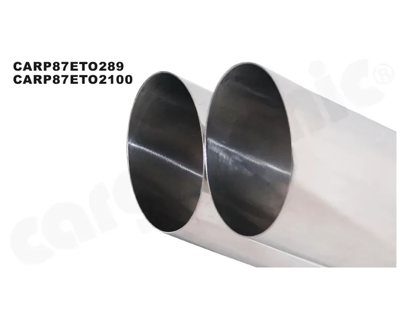 Cargraphic Silencer Set Super Sound 2x89x76mm Tailpipes Porsche Boxster 05-12 - CARP87ETO28876R