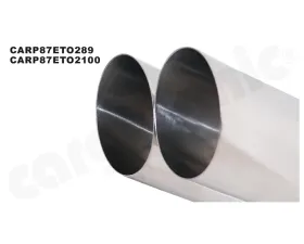 Cargraphic Silencer Set Super Sound 2x100mm Tailpipes Porsche Boxster 05-12