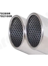Cargraphic Silencer Set Super Sound 2x100mm Tailpipes with Perforated Insert Porsche Cayman 987 Mk1 06-11                                     - CARP87ETO2100R - Image 4