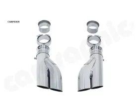 Cargraphic Tailpipe Set Double End Polished 2x63.5mm Round Porsche 993 C2|C4 95-98