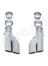 Cargraphic Tailpipe Set Double End Polished 2x63.5mm Round Porsche 993 C2|C4 95-98                                     - CARP93ER - Image 2