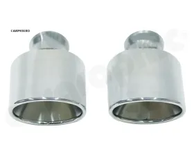 Cargraphic Tailpipe Set Polished 85 x117mm Oval Porsche 993 95-98