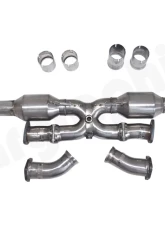 Cargraphic Catalytic Converter X-Pipe with Bischoff Flange Connection Porsche 993 93-98                                     - CARP93NGTKATXB - Image 2