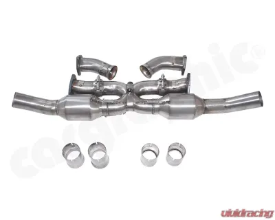 Cargraphic Catalytic Converter X-Pipe with Bischoff Flange Connection Porsche 993 93-98 - CARP93NGTKATXB