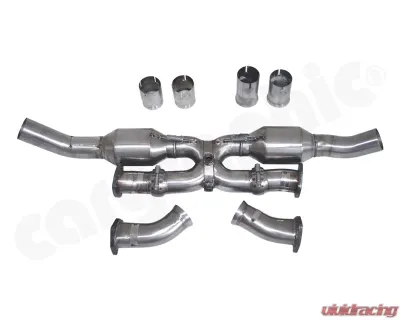 Cargraphic Catalytic Converter X-Pipe with Bischoff Flange Connection Porsche 993 93-98 - CARP93NGTKATXB