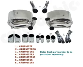 Cargraphic Silencer Set Super Sound Porsche 993 95-98