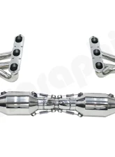 Cargraphic Catalytic Converter X-Pipe Porsche 996 C2|C4 98-05                                     - CARP96GT3KATX - Image 4