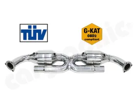 Cargraphic Catalytic Converter X-Pipe OBD2 Compliant Porsche 996 C2|C4 98-05