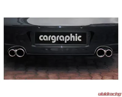 Cargraphic Tailpipe Set Double End Polished 2x89mm Inner Pipe Rolled In Porsche 996 C2|C4 98-05 - CARP96TEROE