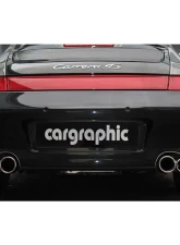 Cargraphic Tailpipe Set Double End Polished 2x89mm Inner Pipe Rolled In Porsche 996 C2|C4 98-05                                     - CARP96TEROE - Image 4