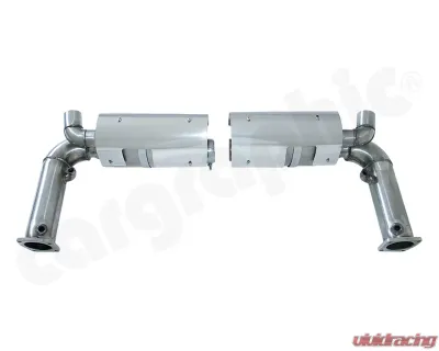 Cargraphic Turbo Back Exhaust System Super Sound Porsche 996 C2/C4 98-05 - CARP96TETSKATER