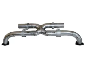 Cargraphic Center Silencer Replacement X-Pipe w/o Collision Porsche 997.2 Carrera 09-11
