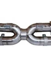 Cargraphic Center Silencer Replacement X-Pipe w/ Collision Porsche 997.2 Carrera 09-11                                     - CARP97DFISILX - Image 3