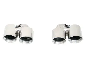 Cargraphic 89mm Polished Modena Style Exhaust Tips All Porsche 997.2 Carrera | Targa 3.6L|3.8L 09-11