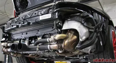 Cargraphic Brushed Stainless Finish Lightweight Rear Silencer Replacement Porsche 991 GT3 14-16 - CARP97GT3ETX