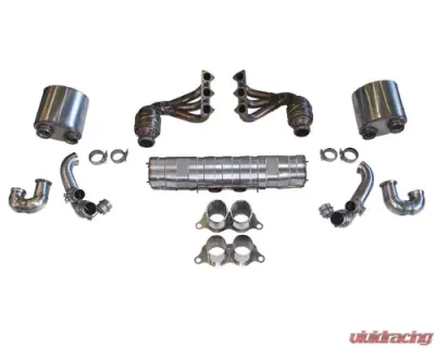Cargraphic Exhaust Kit 2 Quieter Motorsport Version Porsche 997 GT3 07-09 - CARP97GT3KIT2