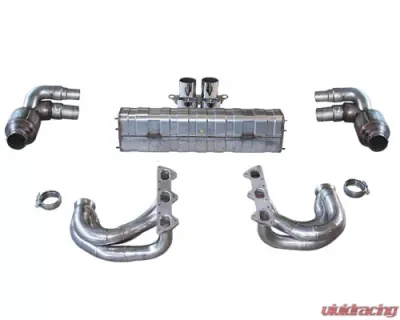 Cargraphic Exhaust Kit 5 Performance Version w/o Flaps Porsche 997.2 GT3 10-11 - CARP97GT3KIT538