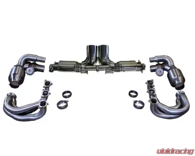 Cargraphic Exhaust Kit 6 Performance Lightweight Version w/ Flaps Porsche 997 GT3 07-09 - CARP97GT3KIT6LW