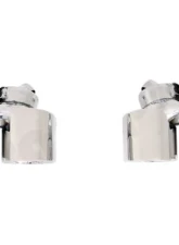 Cargraphic 89mm Polsished Quad Round Exhaust Tips Porsche 997.2 Turbo 10-12                                     - CARP97TDFIER - Image 3