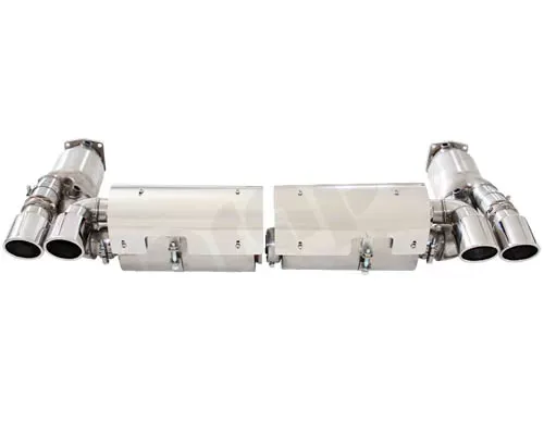 Cargraphic Exhaust System Super Sound Version w/ Flaps Porsche 997.2 Turbo 10-12 - CARP97TDFIETSFLAP