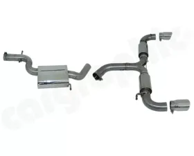 Cargraphic Catback Exhaust System Volkswagen Scirocco R 2.0 TSI 09-13