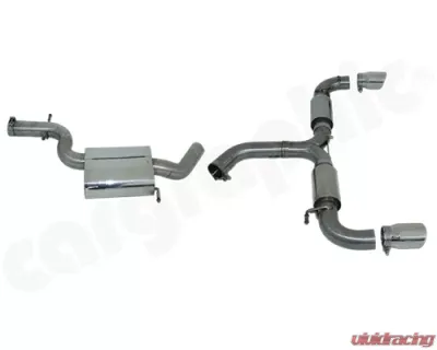 Cargraphic Catback Exhaust System Volkswagen Scirocco R 2.0 TSI 09-13 - CARVWSC13RCB3