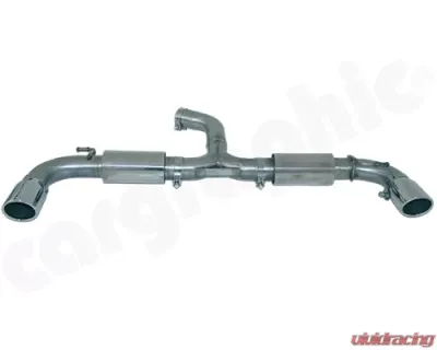 Cargraphic Catback Exhaust System Volkswagen Scirocco R 2.0 TSI 09-13 - CARVWSC13RCB3