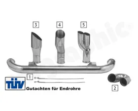 Cargraphic Cup Pipe Porsche 964 89-94
