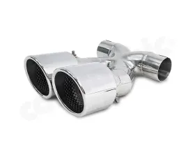 Cargraphic 2x100mm Mirror Polished Double End Tailpipes X Version Porsche 987 Cayman 2006-2013