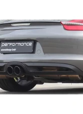 Cargraphic Tailpipe Double End Black 2x89mm with Perforated Insert Porsche Boxster 97-16                                     - PERP87ER35RXENA - Image 2
