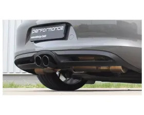 Cargraphic Tailpipe Double End Black 2x89mm with Perforated Insert Porsche Boxster 97-16